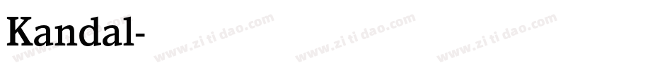 Kandal字体转换