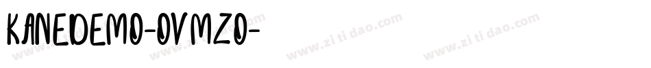 KaneDemo-OVMZO字体转换