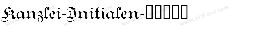 Kanzlei-Initialen字体转换