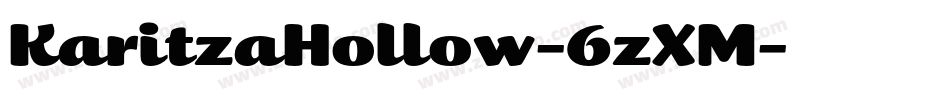 KaritzaHollow-6zXM字体转换