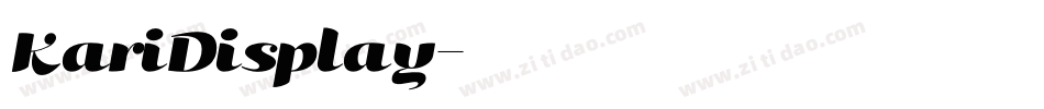 KariDisplay字体转换