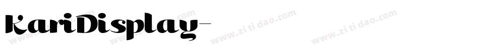 KariDisplay字体转换