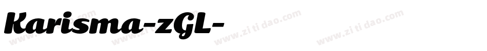 Karisma-zGL字体转换