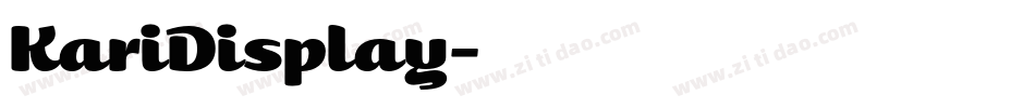 KariDisplay字体转换