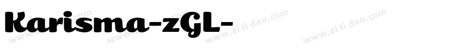 Karisma-zGL字体转换