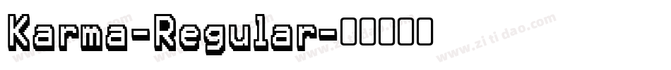 Karma-Regular字体转换