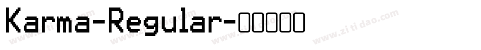 Karma-Regular字体转换