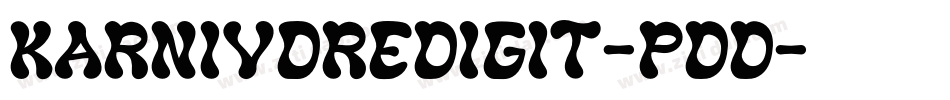 KarnivoreDigit-pDD字体转换