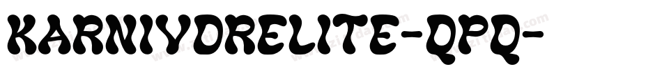 KarnivoreLite-qpq字体转换