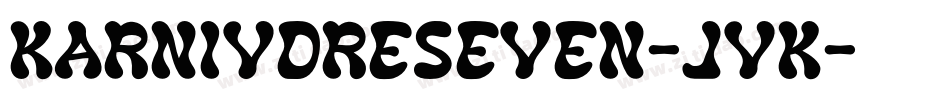 KarnivoreSeven-JVK字体转换