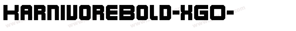 KarnivoreBold-xGO字体转换