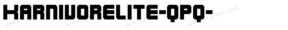 KarnivoreLite-qpq字体转换