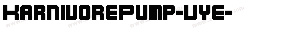 KarnivorePump-Vye字体转换