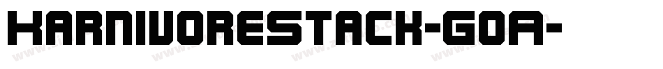 KarnivoreStack-GoA字体转换
