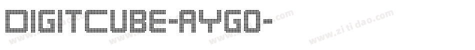 DigitCube-aYgo字体转换