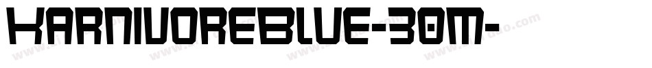 KarnivoreBlue-30M字体转换