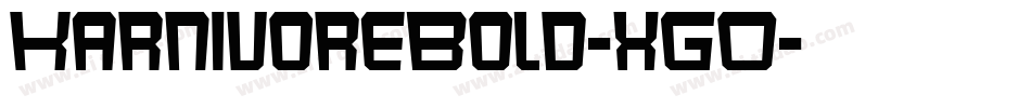 KarnivoreBold-xGO字体转换