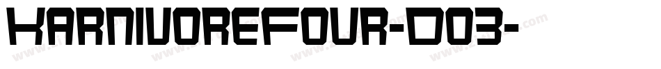 KarnivoreFour-Do3字体转换