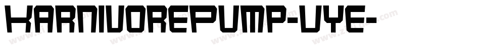 KarnivorePump-Vye字体转换