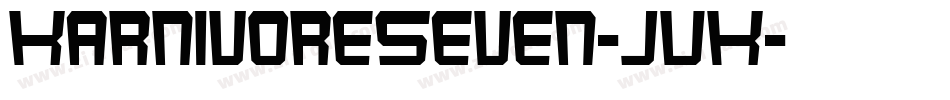 KarnivoreSeven-JVK字体转换