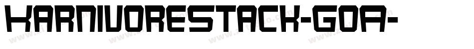 KarnivoreStack-GoA字体转换