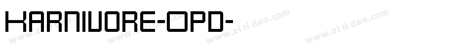 Karnivore-Opd字体转换