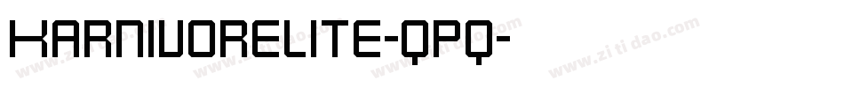 KarnivoreLite-qpq字体转换