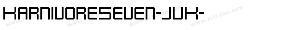 KarnivoreSeven-JVK字体转换