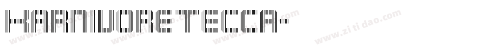 KarnivoreTecca字体转换