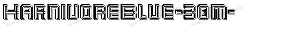 KarnivoreBlue-30M字体转换