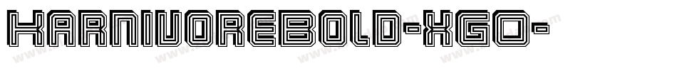 KarnivoreBold-xGO字体转换