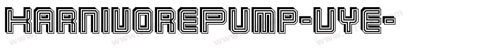 KarnivorePump-Vye字体转换