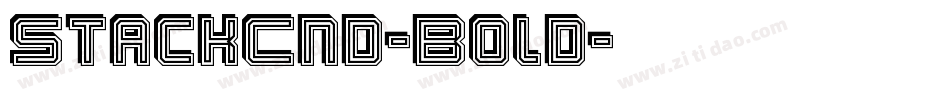 StackCnd-Bold字体转换
