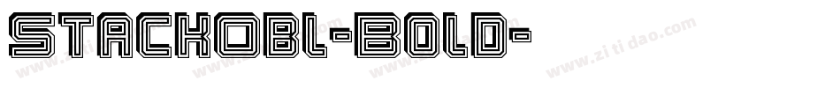 StackObl-Bold字体转换