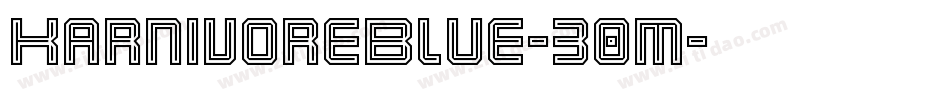 KarnivoreBlue-30M字体转换