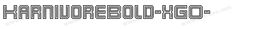 KarnivoreBold-xGO字体转换