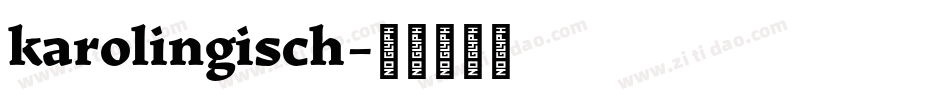 karolingisch字体转换