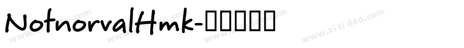 NotnorvalHmk字体转换
