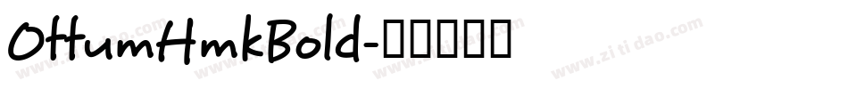 OttumHmkBold字体转换