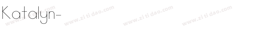 Katalyn字体转换