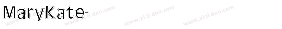 MaryKate字体转换