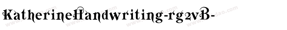 KatherineHandwriting-rg2vB字体转换