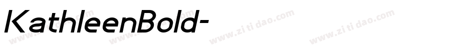KathleenBold字体转换