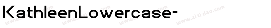 KathleenLowercase字体转换