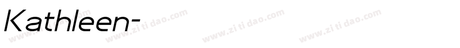 Kathleen字体转换
