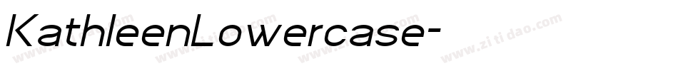 KathleenLowercase字体转换