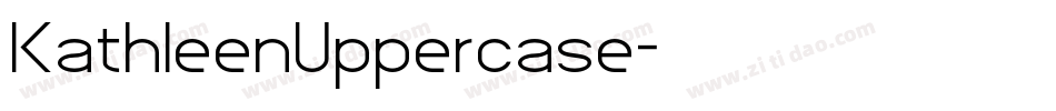 KathleenUppercase字体转换