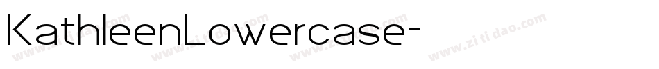 KathleenLowercase字体转换