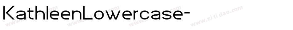 KathleenLowercase字体转换