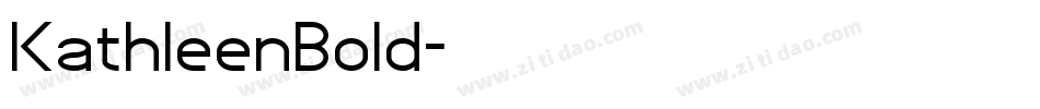 KathleenBold字体转换